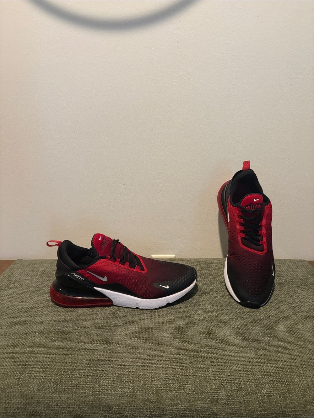 Nike Men’s Athletic Shoes - Red and Black Gradient